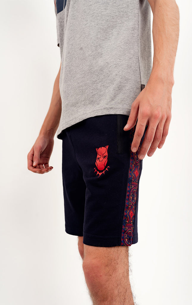 REGULAR FITTED "BLACK PANTHER" SHORTS WITH YOUR FAV MARVEL SUPER HERO