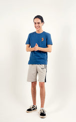 REGULAR FITTED PANALED SHORTS WITH ZIP POCKET