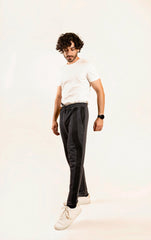 Charcoal Pajama : Charcoal slim fit trouser