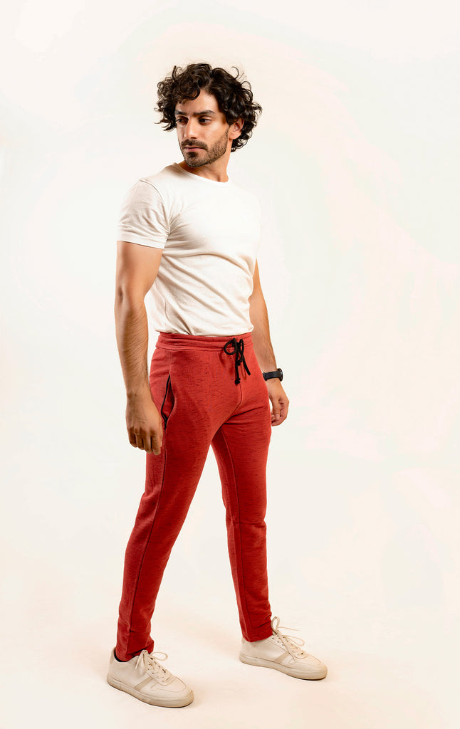 Red Pajama : Red slim fit pajama